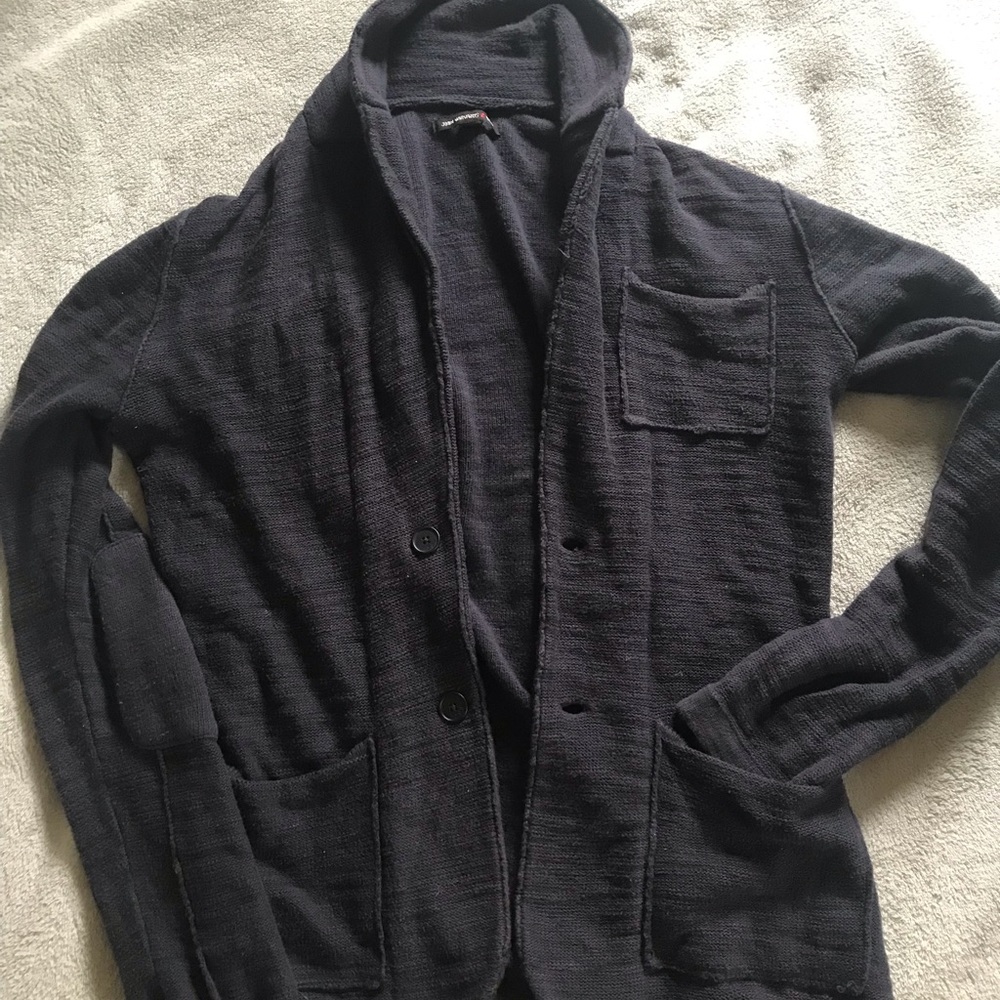Navy gray John Varvatos Cardigan